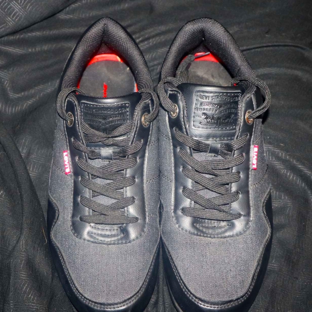 Levis tustin denim and leather shoes